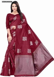 Elegant Lichi Silk Saree - Rich Jacquard Work for Festive Wear