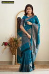 Elegant Lichi Silk Saree - Rich Pallu Jacquard Work for Women