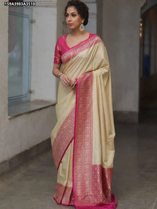 Elegant Lichi Silk Saree - Rich Weave for Festive & Party Wear