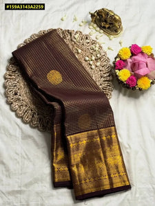 Elegant Lichi Silk Saree - Rich Zari Weave for Festive & Spring Wear
