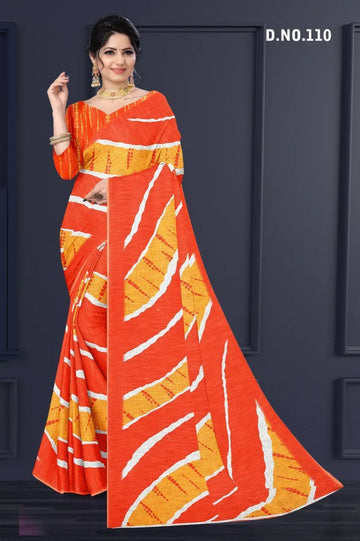 Elegant Lilan Cotton Soft Silk Saree - Exclusive Print, Zari Woven Border for Women