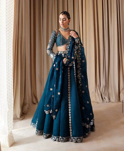 Elegant Malai Silk Lehenga - Zari & Sequins Work for Festive Occasions