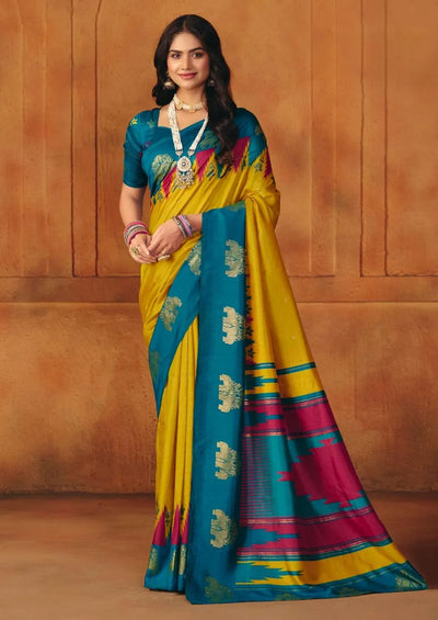 Elegant Manipuri Saree - Printed Foil Work for Women