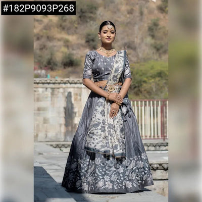 Elegant Manipuri Silk Lehenga - Printed Festive Wear for Women