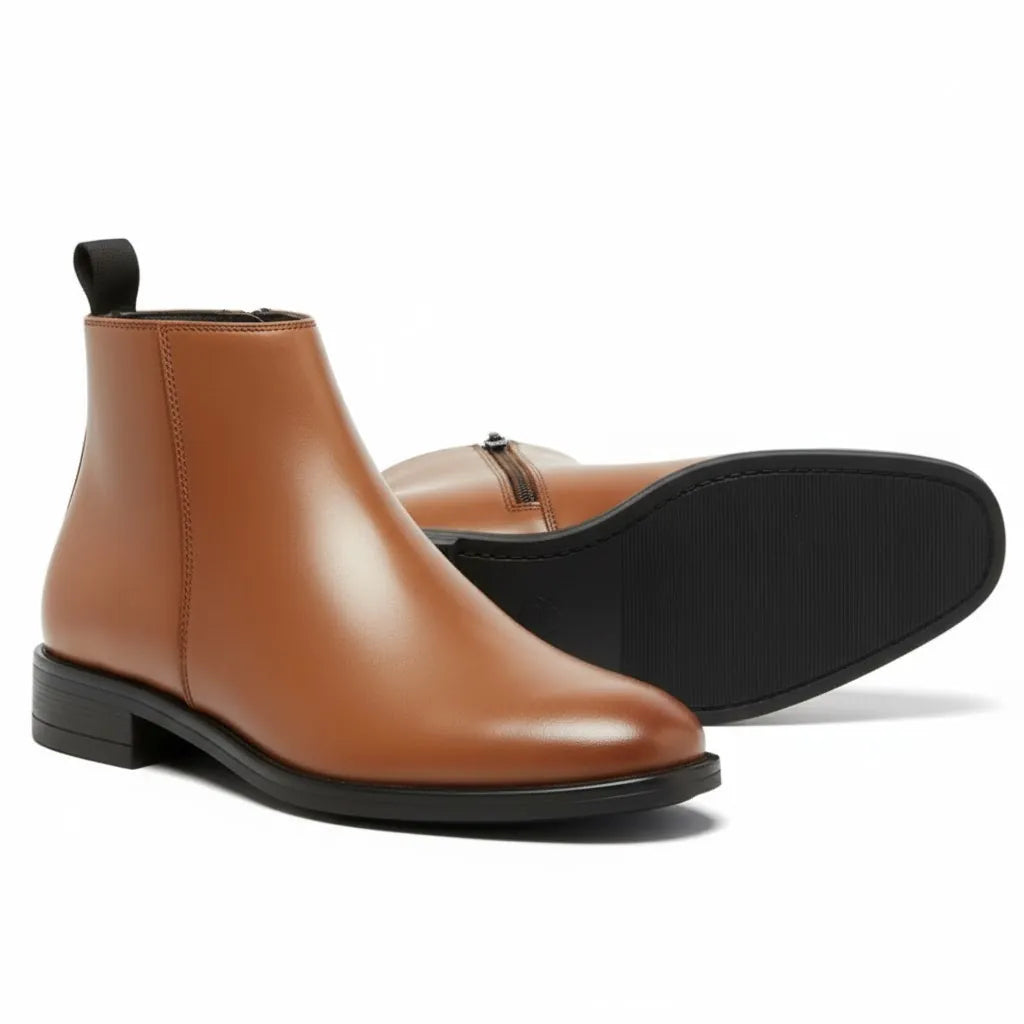 Premium Faux Leather Chelsea Boots Slip-On Ankle Boots Men Dress Casual Amazon.com New Releases: The best-selling new & future  main image 4