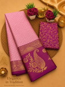 Elegant Mercerised Cotton Silk Saree with Contrast Pallu