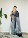 Elegant Model Silk Saree - Digital Print Festive Wear with Lace Patti Border