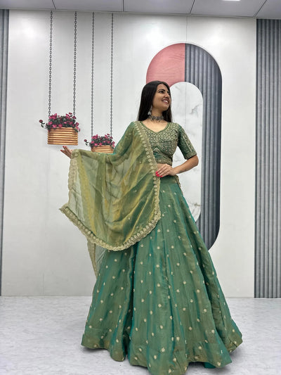 Elegant Mosh Lehenga Choli - Heavy Embroidery for Festive & Party Wear