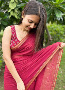Elegant Mul Cotton Saree - Lightweight Festive Wear for Women