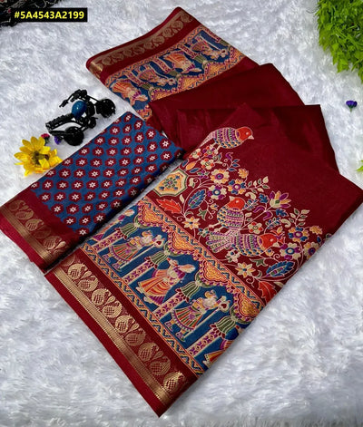 Elegant Mul Mul Cotton Saree - Luxuriously Soft & Smooth for Women