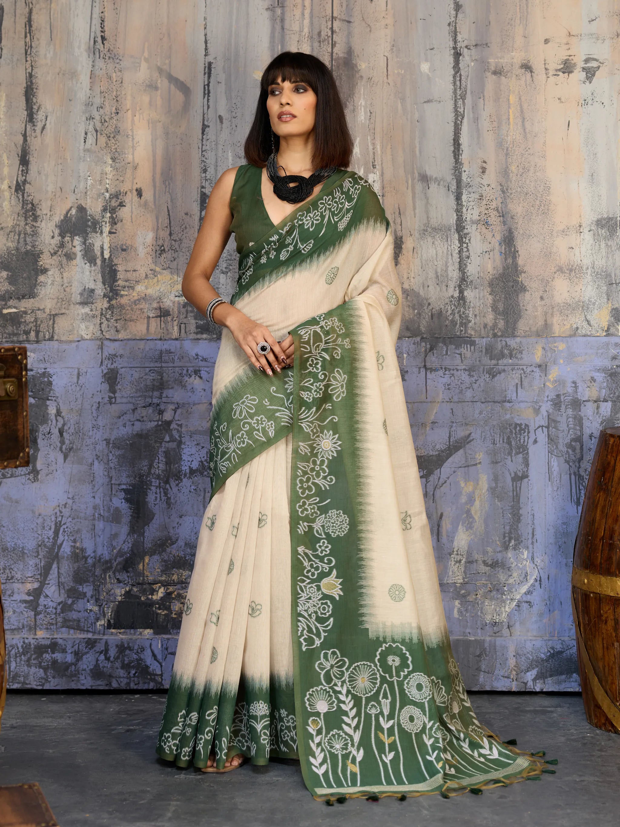 Elegant Munga Cotton Saree for Women | Printed Design... – TREND BUY