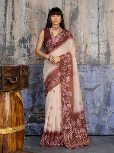 Elegant Munga Cotton Saree - Lightweight Summer Style for Women