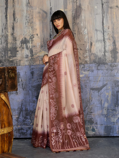 Elegant Munga Cotton Saree - Lightweight Summer Style for Women