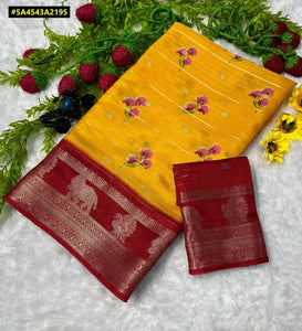 Elegant Mysore Silk Saree - Heavy Weaving for Festive Occasions