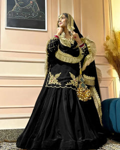 Elegant Natural Crep Silk Lehenga - Fully Stitched for Festive Wear