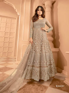 Elegant Net Sequence Anarkali Gown - Festive & Party Wear