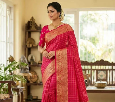 Elegant Nylon Dola Silk Saree - Zari Weaving & Sequin Blouse for Women
