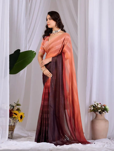Elegant Ombré Monsoon Saree - Silky Smooth Finish for Women