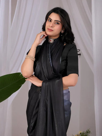Elegant Ombre Saree with Silky Flow - Premium Party Wear for Women