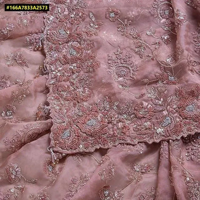 Elegant Organza Silk Saree - Heavy Zari & Sequence Work for Festive Wear