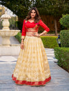 Elegant Paithani Jacquard Silk Lehenga Co-ord Set - Intricate Zari Weaving for Festive & Wedding Wear