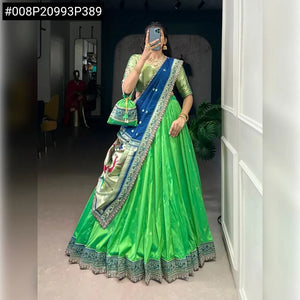 Elegant Paithani Lehenga - Zari Weaving for Festive & Wedding Wear