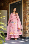 Elegant Party Wear Gown Set - Heavy Embroidery & Sharara for Women