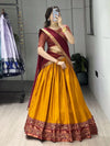 Elegant Patola Cotton Silk Lehenga - Festive Sparkle Dupatta
