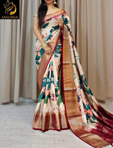Elegant Pichwai Dola Silk Saree - Lightweight Festive Wear
