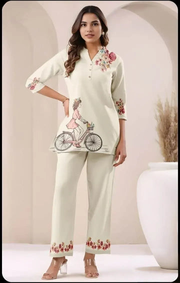 Elegant Poly Rayon Co-Ord Set - Chic All-Day Comfort Wear for Women