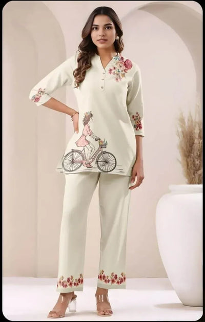 Elegant Poly Rayon Co-Ord Set - Chic All-Day Comfort Wear for Women