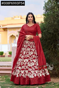 Elegant Printed Tasar Silk Lehenga Choli - Festive & Spring Ready for Women