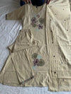 Elegant Pure Cotton A-Line Kurti Set - Embroidered Festive Wear for Women