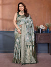 Elegant Pure Cotton Spun Saree with Jaquard Zari Weave