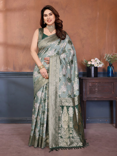 Elegant Pure Cotton Spun Saree with Jaquard Zari Weave