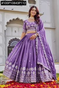 Elegant Pure Crepe Silk Lehenga - Heavy 7mm Sequence Work for Women | Festive & Party Wear