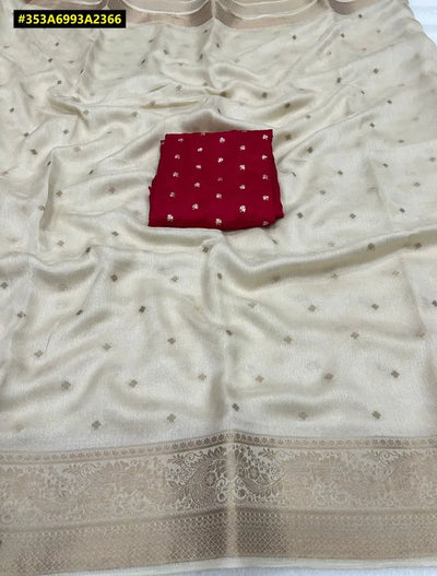 Elegant Pure Viscose Crepe Silk Saree - Soft & Luxurious for Women