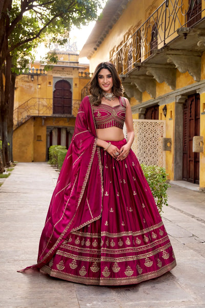 Elegant Rangoli Lehenga - Embroidered Festive & Wedding Wear
