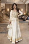 Elegant Rangoli Silk Anarkali Gown - Mirror Koti Set for Party Wear