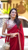 Elegant Rangoli Silk Saree - Rich Shine for Weddings & Parties