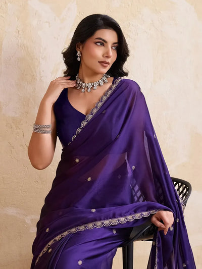 Elegant Rangoli Silk Saree - Soft Fabric & Embroidery Work for Party Wear