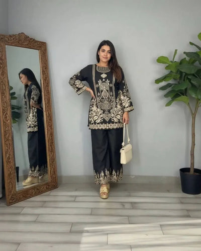Elegant Rayon Co-ord Set - Digital Print Festive Wear for Women