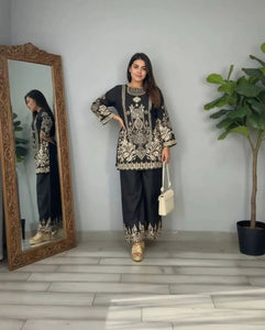 Elegant Rayon Co-ord Set - Digital Print Festive Wear for Women
