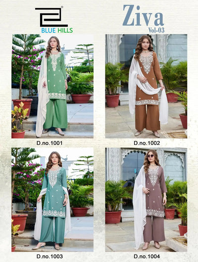 Elegant Rayon Embroidery Kurti Set - Comfortable Plus Size Festive Wear