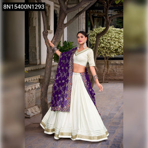 Elegant Rayon Lehenga Choli for Women | Festive Celebration Wear
