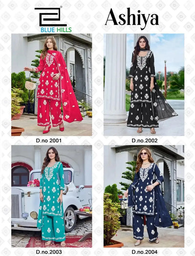 Elegant Rayon Salwar Suit Set - Traditional White Thread Embroidery Festive Wear for Women