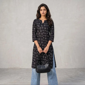 Elegant Rayon Straight Kurti for Women - Daily Wear Casuals