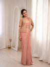 Elegant Ready to Wear Crepe Silk Saree with Jacket for Women