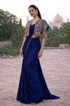Elegant Ready-to-Wear Saree - Luxe Crepe Silk for Women