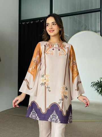 Elegant Reyon Printed Kurti Set - Comfortable & Stylish for Women | Valentine Special